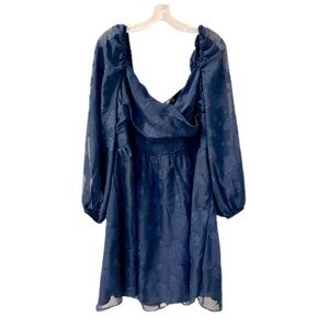 Women’s Elegant SHEIN Navy Blue Dress - 3XL - NWOT